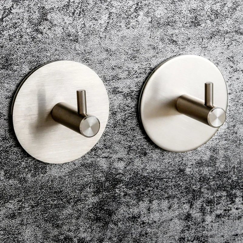 Description Picture 4 of item304 Black Robe Hook Wall Hook Towel Hook for Bathroom Stainless Steel Coat Hook Rustproof Hook Hanger for Kitchen Hardware