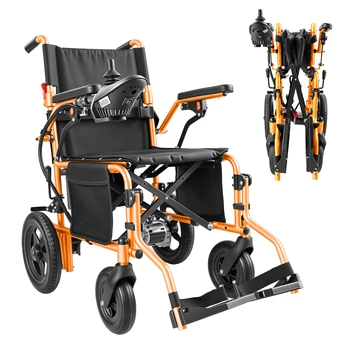 Carico massimo fino a 150 kg, sedia a rotelle elettrica pieghevole, motore da 500 W, batteria al litio da 13 Ah, autonomia di 24 km, facile da piegare e trasportare