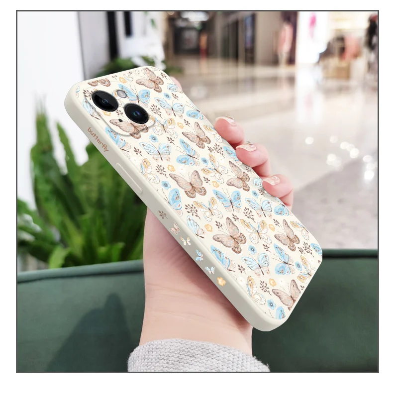 Butterflies Fly Phone Case For iPhone 14 13 12 11 Pro Max Mini X XR XS SE2020 8 7 Plus 6 6S Plus Cover- S919dfaf4d1eb4ade83e032bb2f6974d1V