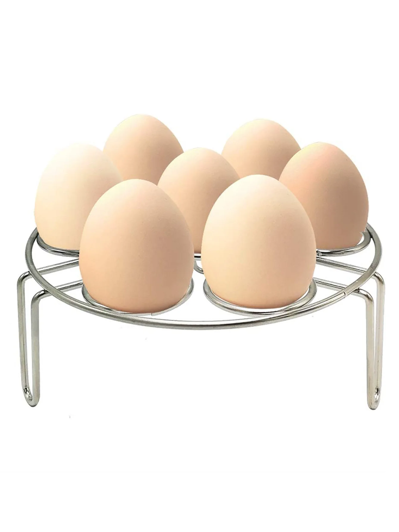 Stainless Steel Egg Steamer Rack Trivet Basket Stand - Egg Rack for Steaming Food Stainless Steel Egg Steamer Rack Trivet Basket Stand - Egg Rack for Steaming Food