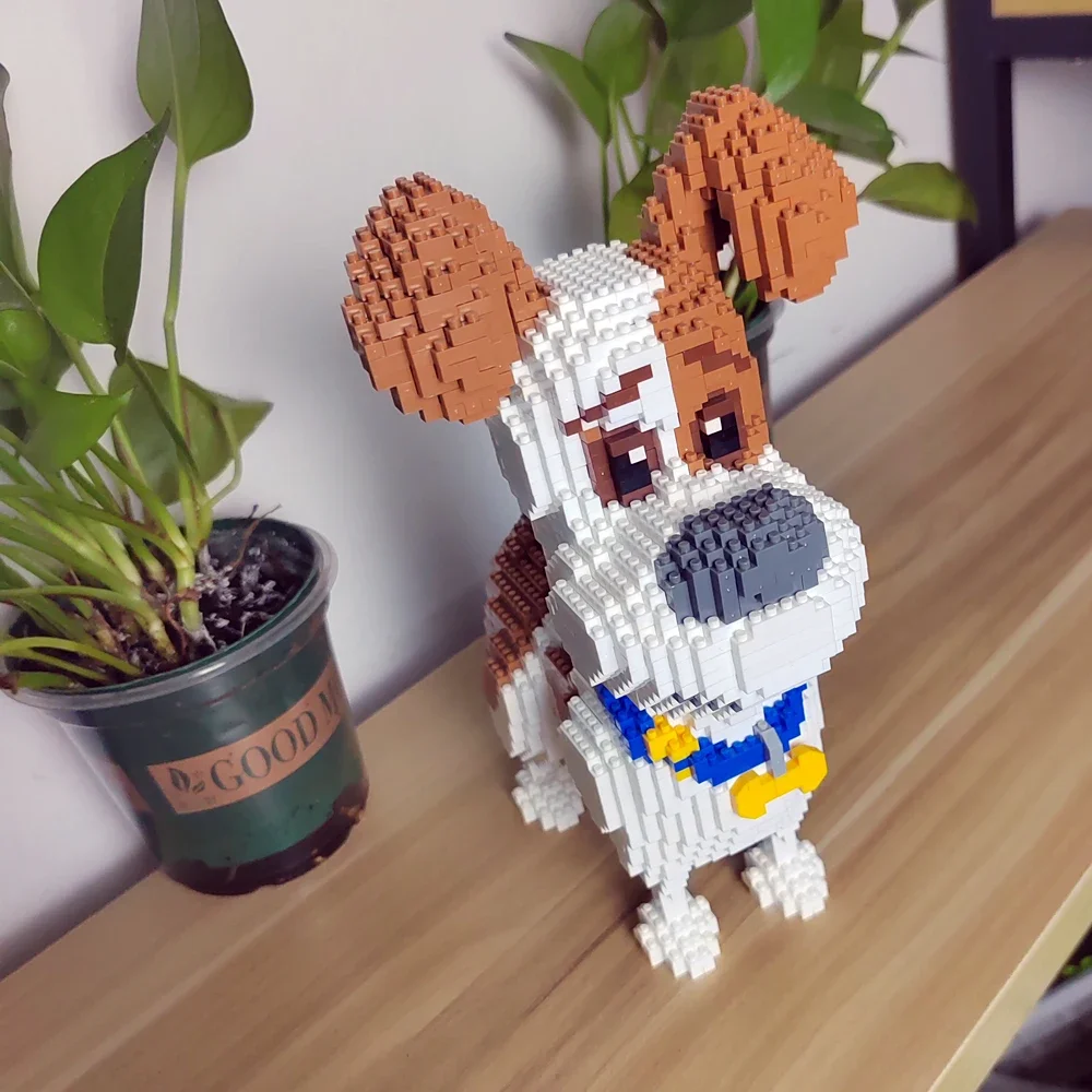 KNEW BUILT Yorkshire Terrier Dogs Model Micro Mini Building Blocks: Educational Recreation Toys for Pet Lover Gifts and Decor 2