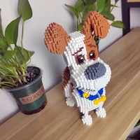 KNEW BUILT Yorkshire Terrier Dogs Model Micro Mini Building Blocks: Educational Recreation Toys for Pet Lover Gifts and Decor 2