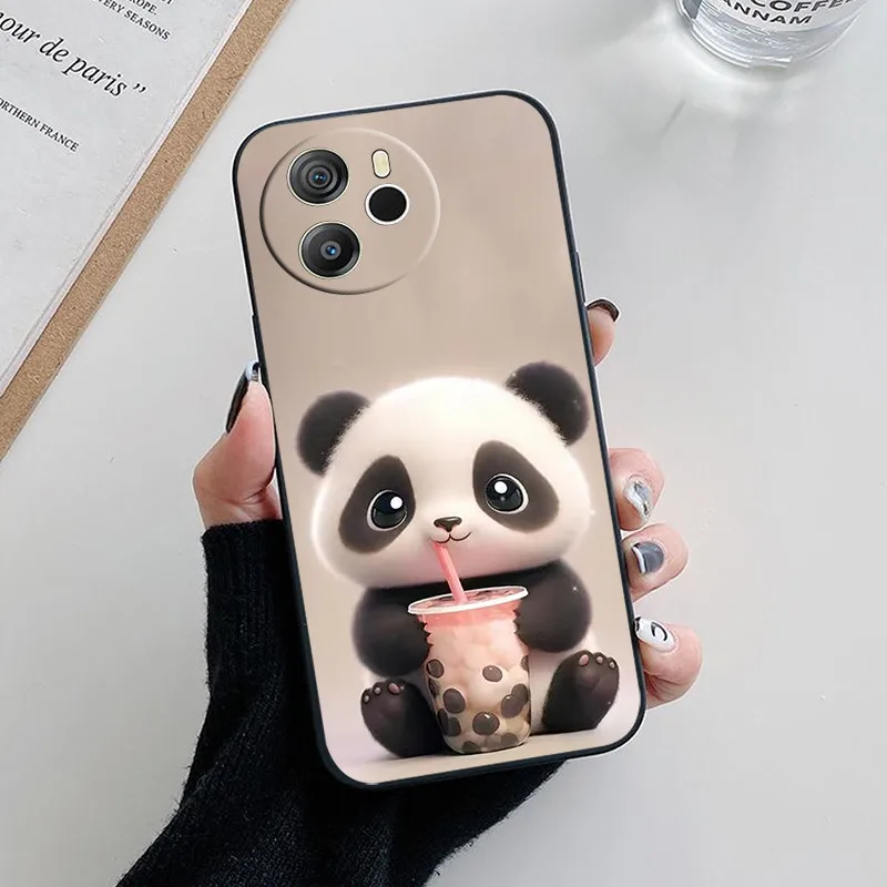 Cute Cartoon Soft Silicone Back Case - Fashionable Phone Cover Etui s