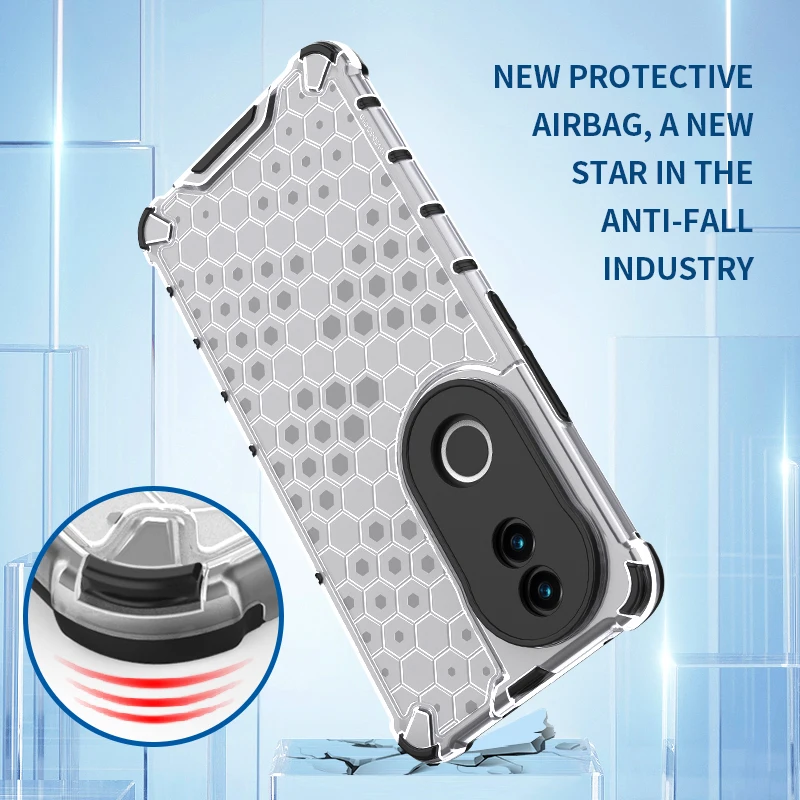 Shockproof Honeycomb Series Hybrid Phone Case - Durable PC+TPU Protection