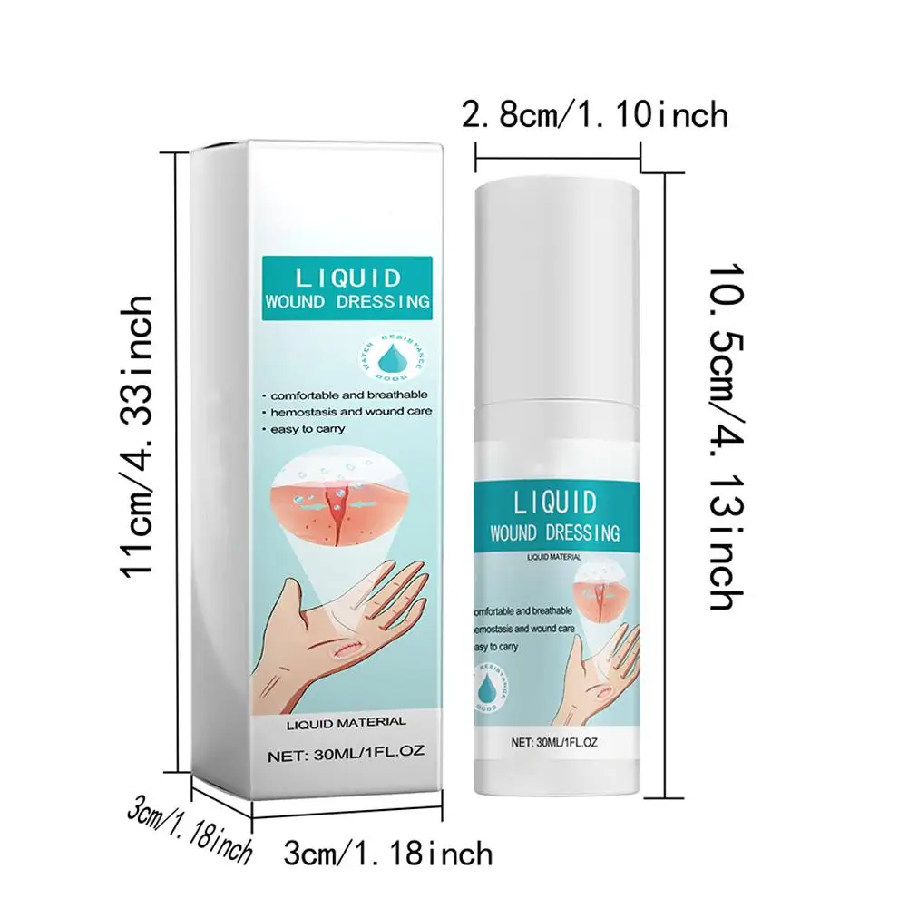 New Liquid Bandage Spray Liquid Suture Wound Wound Glue Scar Reduction Scar Isolation 2PCS Best Gifts For Female