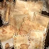 Journal GO 20pcs Vintage Material Paper DIY Flower Scrapbooking Collage Junk Journal Craft Lace Background Paper 1