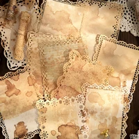 Journal GO 20pcs Vintage Material Paper DIY Flower Scrapbooking Collage Junk Journal Craft Lace Background Paper 1