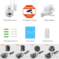 Caméra IP Wifi PTZ 5MP, Zoom numérique 5x, détection humaine par IA, surveillance extérieure sans fil, caméra de sécurité CCTV, protection ICSee 6