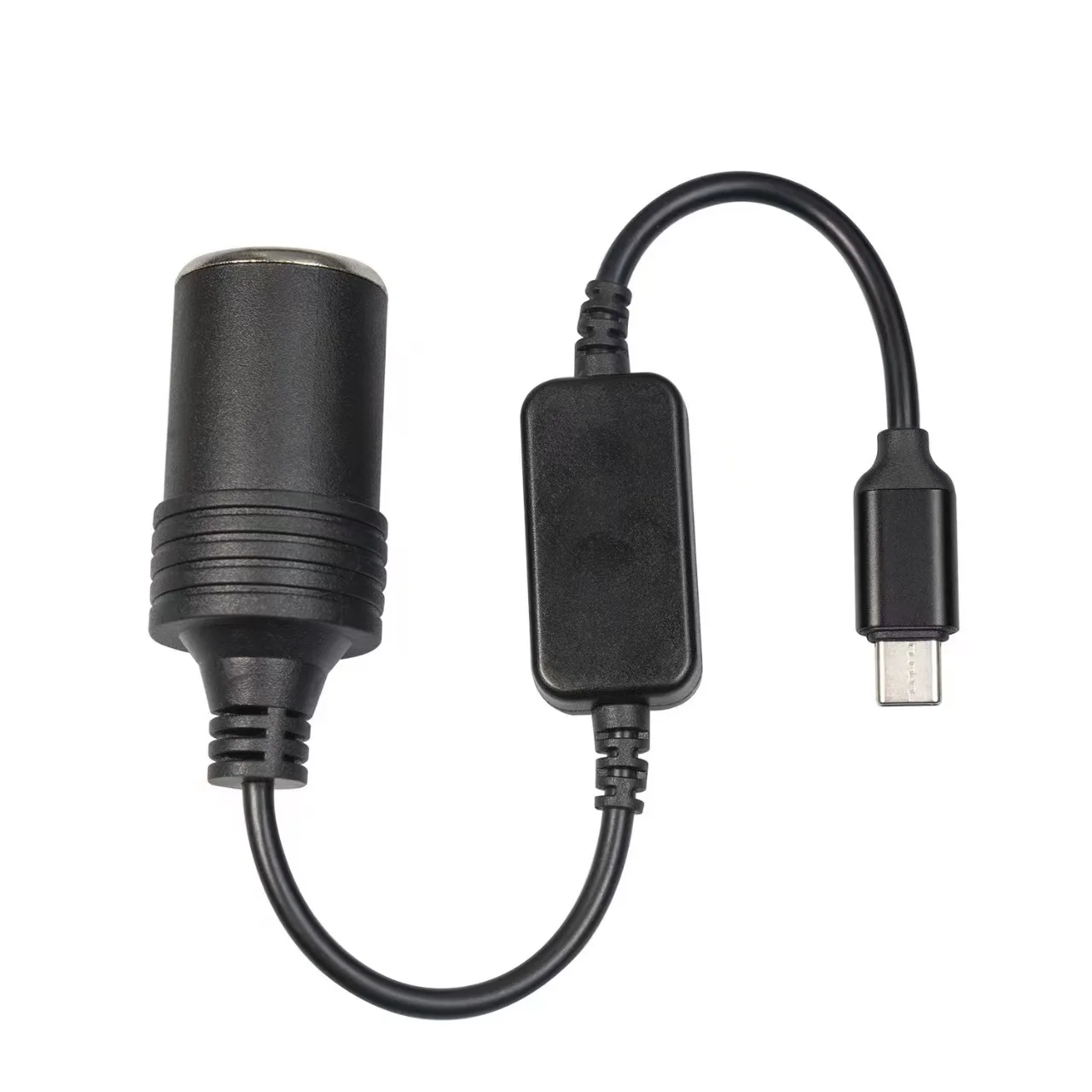 Universal 5V to 12V Car Power Adapter with USB/Type C Charging Capabilities