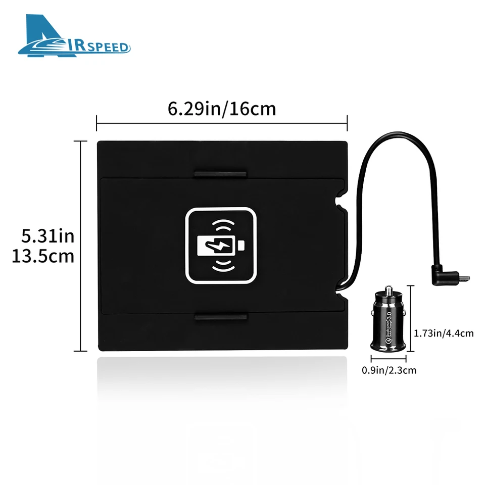 VEHICODE 磁気ワイヤレス充電器 ホンダ シビック 2016-2021 車 電話 Qi 15W 高速充電アクセサリー センターコンソールオーガナイザー パッドトレイマウ並行輸入 : 車載 Qi ワイヤレス充電器 第10世代ホンダシビック2020