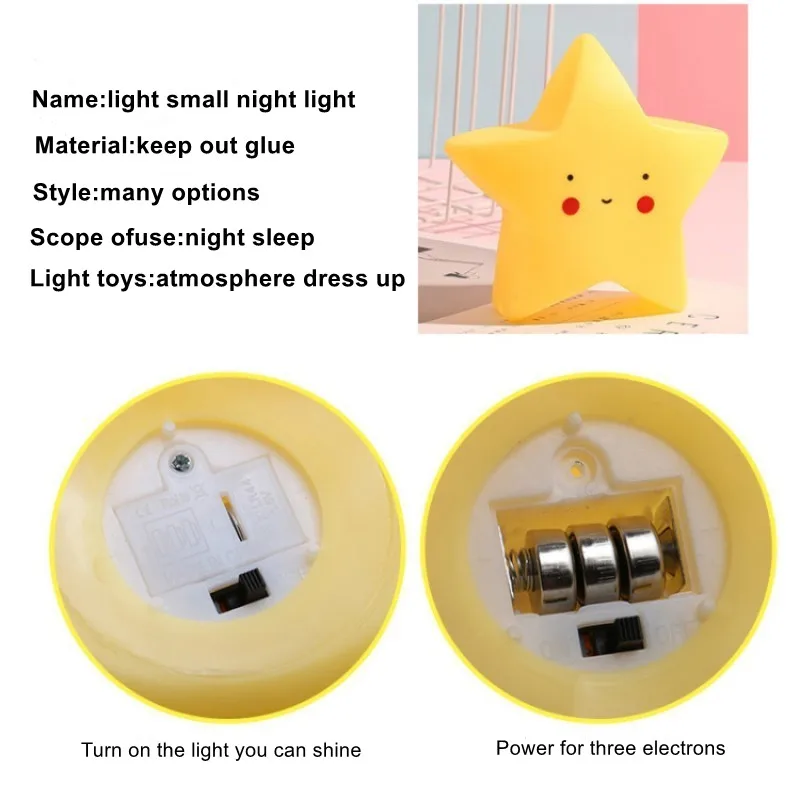 led night light led atmosphere lights led night lamp moon projector light Cartoon Christmas Eve lights LED Decoration Moon Star Girls Children Toy Gift lights Bedroom Bedside Room Atmosphere Decorati