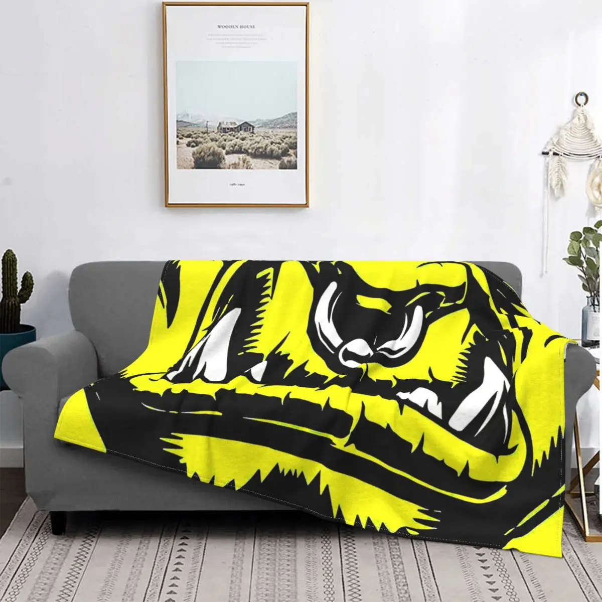 Wow Orc Face Yellow Blanket World Of Warcraft Gioco Di Ruolo Fleece Peluche Summer Cute Thin Throw Coperte Per Letto Tappeto Pezzo