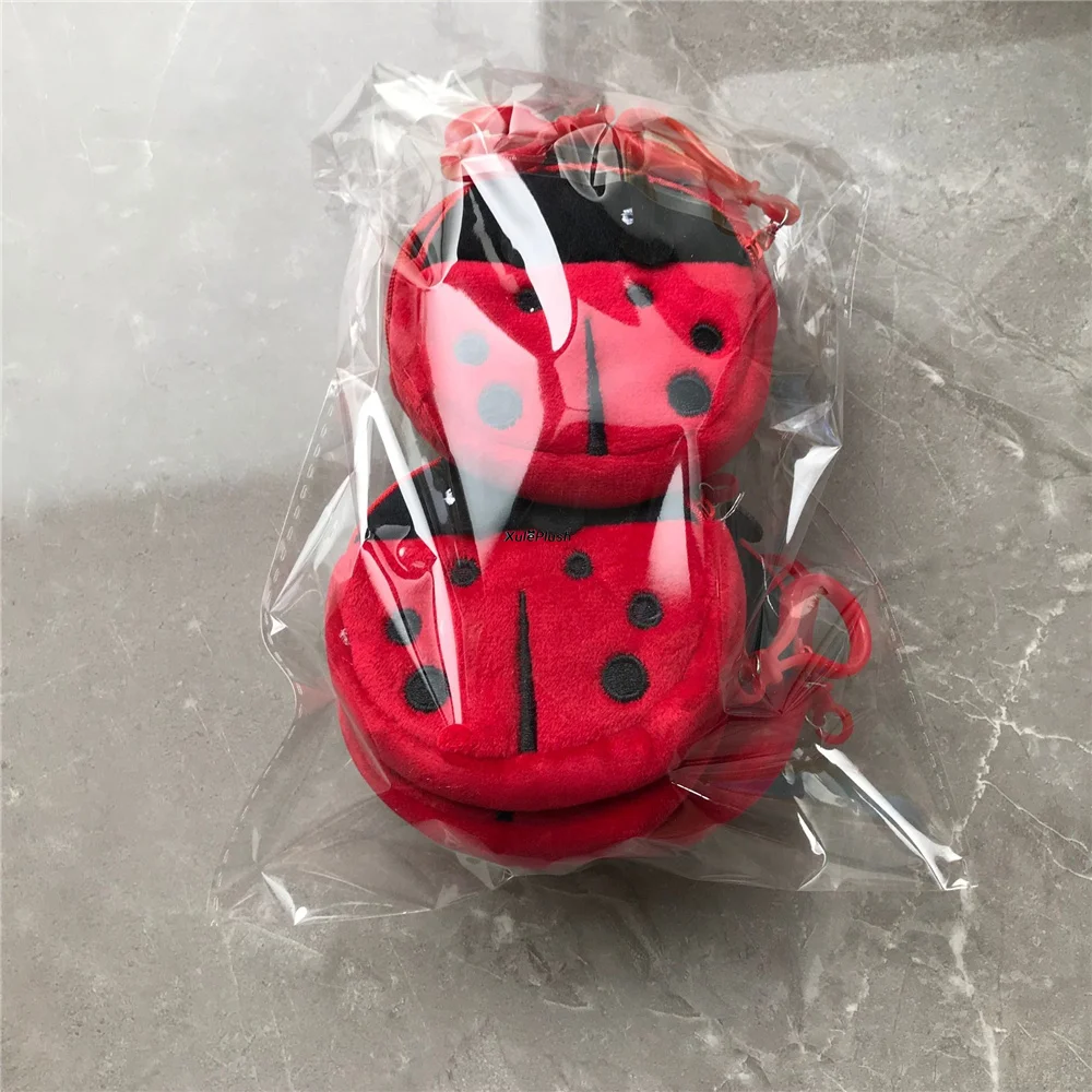 10PCS 멀티 디자인, 동물 플러시 장난감 가방, 아이의 작은 작은 플러시 체인 장난감 지갑