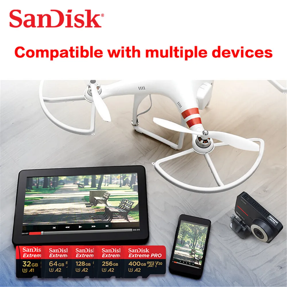 SanDisk Extreme Pro 1 ׶Ʈ 512 Ⱑ Ʈ 128 Ⱑ Ʈ ÷ ī TF ޸ ī SDXC UHS-I 400 Ⱑ Ʈ 256 Ⱑ Ʈ 64 Ⱑ Ʈ U3 V30