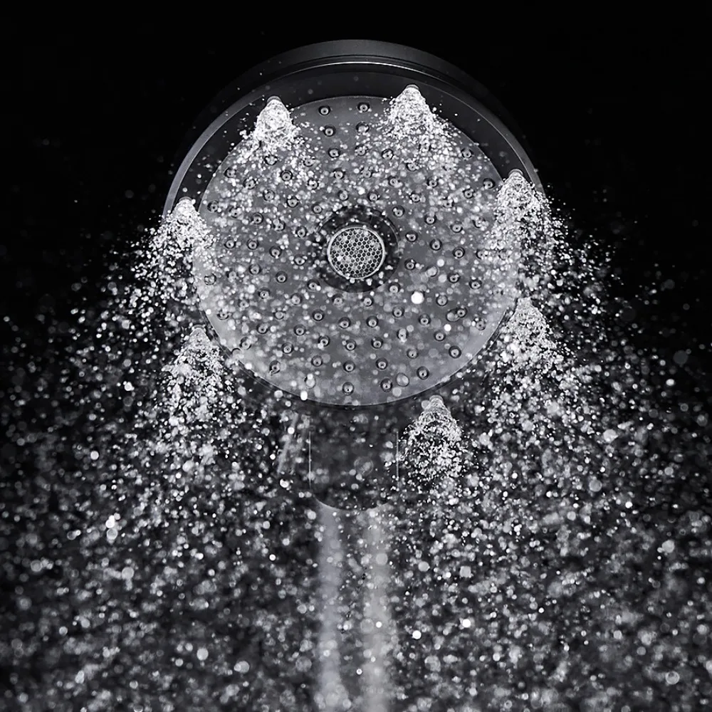 หัวฝักบัวแรงดันสเปรย์อเนกประสงค์ หัวฝักบัวนวด ฝักบัวแบนแบบใช้มือถือ 1