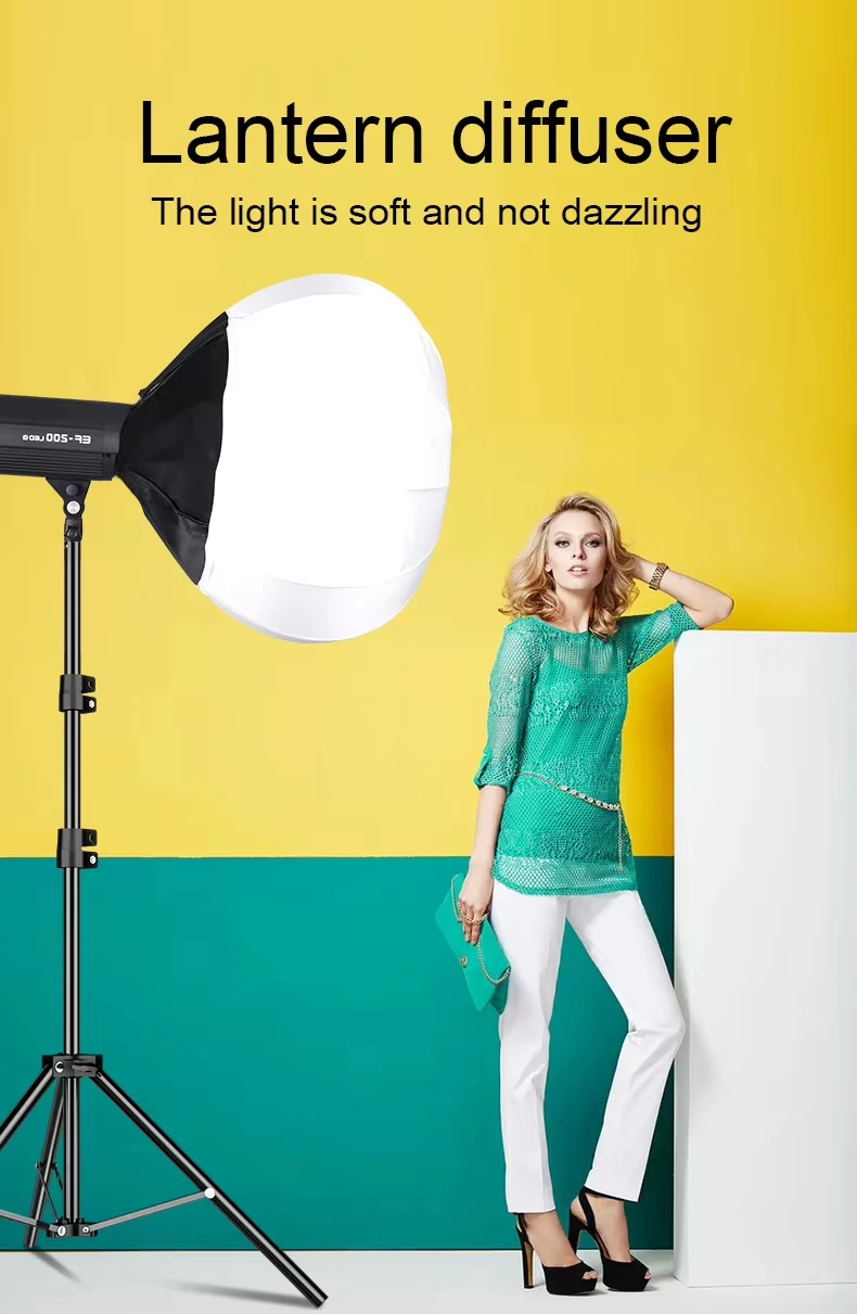 35CM Globe Lantern Softbox Bowens Mount Quick Ball Diffuser Ring Soft Light Modifier Film-Making Video Shoot Flash bowens mount softbox photography softbox portable softbox