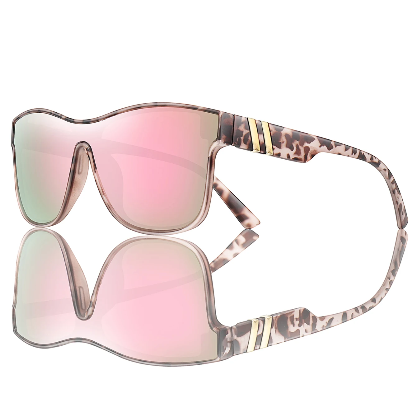 Fashion Cycling Sunglasses Women Oversize Square Trendy Shades