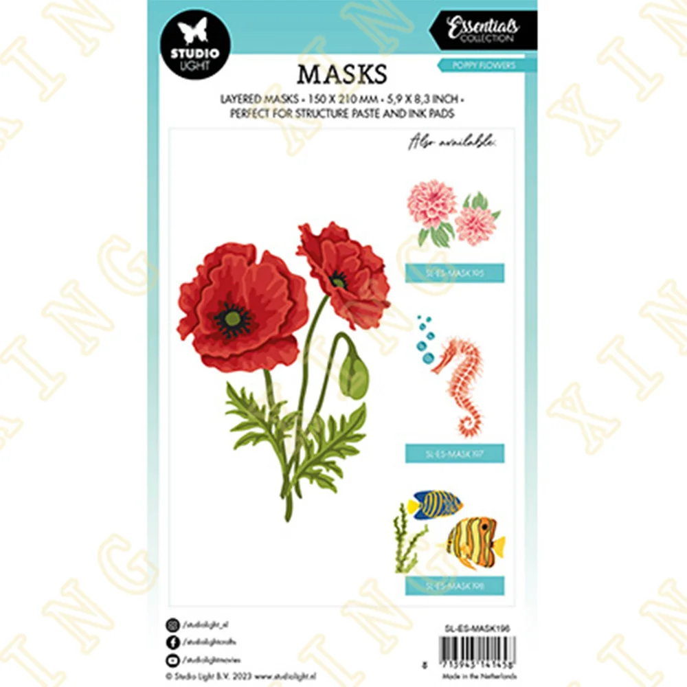 

Metal Cutting Dies Stencil for 2023 Scrapbook Diary Decoration Embossing Template DIY Greeting Card Handmade Poppy Flowers New