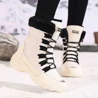 New Winter Women Boots High Quality Warm Snow Boots Lace-up Comfortable Ankle Boots Outdoor Waterproof Hiking Boots Size 36-43 - Image 6
