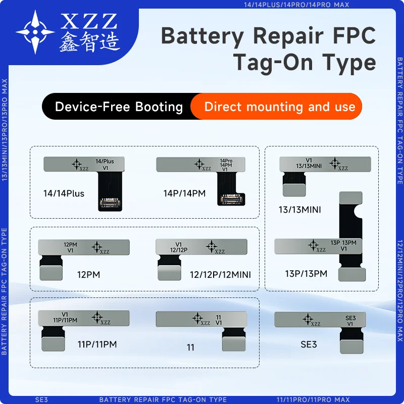 Xzz Batteria Riparazione Esterna Flex Tag-On Tape Per Iphone 11 12 13 14 Pro Max Tempi Di Ciclo Della Batteria I Dati Sanitari Cambiano Direttamente L