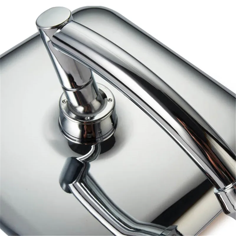 Shower Head 9 Inch Rotate 360 Degree Bathroom Rainfall Shower Head ABS Chrome Water Saving Shower Extension Arm Hand Held Head Thin