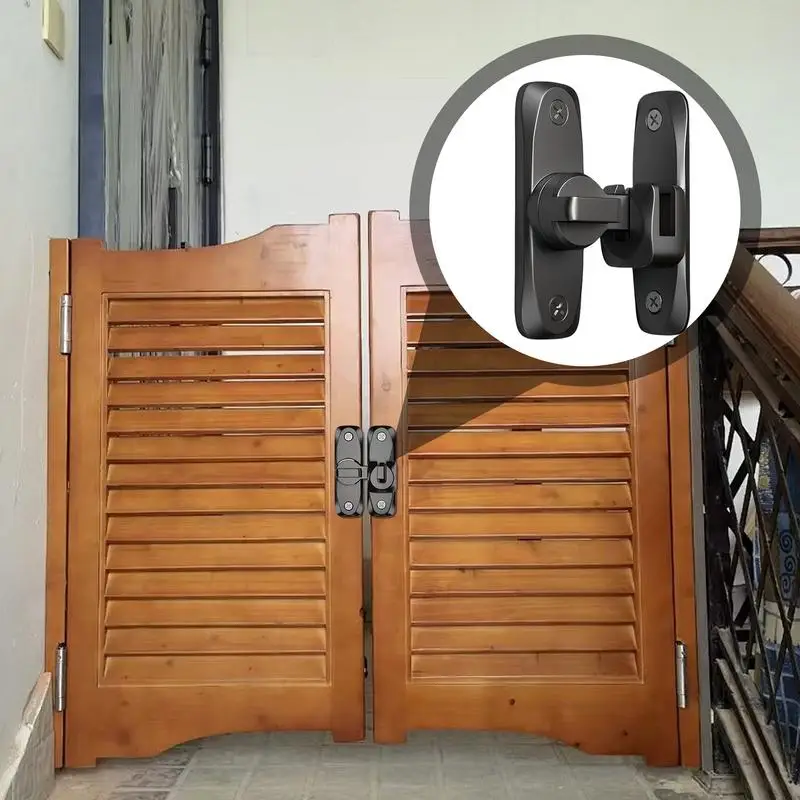 Heavy Duty Gate Latch Cabinet Latch Heavy Duty Anti-theft Hardware 90/180 Swing Door For Gate Barn Garage Garden Fence