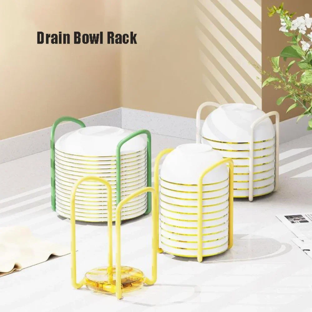 

Kitchen Desktop Standing Retractable Bowl Plate Storage Rack Bowl Plate Holder Dish Drying Shelf Space Saving Drainer Organizer