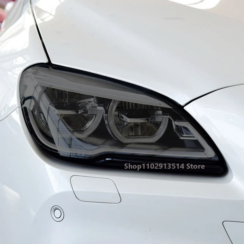 

For BMW 6 Series F06 F12 F13 2015-2017 Car Headlight Protective Film Vinyl Restoration Transparent Black TPU Car Light Sticker