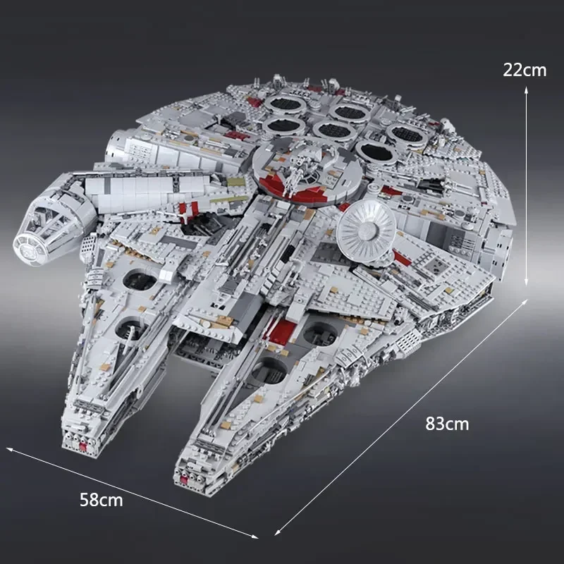 

with stand New Millennium Ship Falcon Building Blocks Star Destroyer Compatible 75192 05132 Birthday Gifts