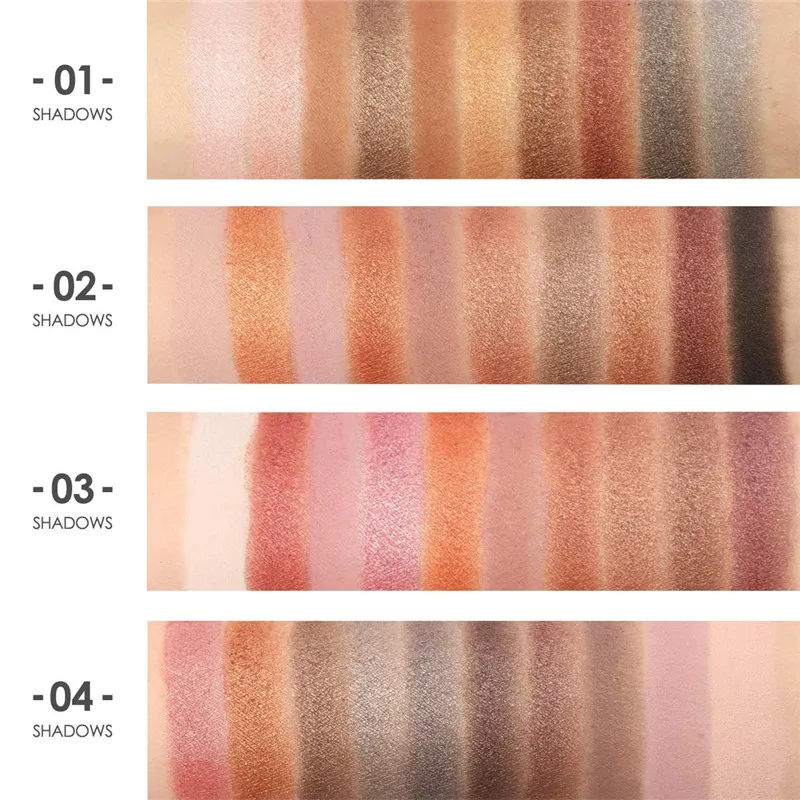 10 Colors Matte Eyeshadow Palette Eye Shadow Eye Shadow Plate Waterproof Shimmer Glitter Nude Eye Shadow Makeup Cosmetics for Women