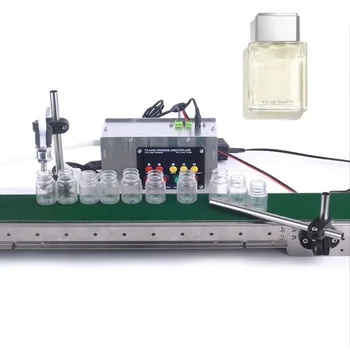 CNC 단일 헤드 액체 충전 기계, 고온 내열성 충전 기계, 자동 컨베이어 벨트 포함, 1.5L, 3L
