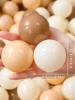 5.5CM 100pcs Soft Ball Pit Balls Crush Proof Plastic Balls With Reusable Net Bag for Kids Coffee Beige Cream Brown Mix Colours 3