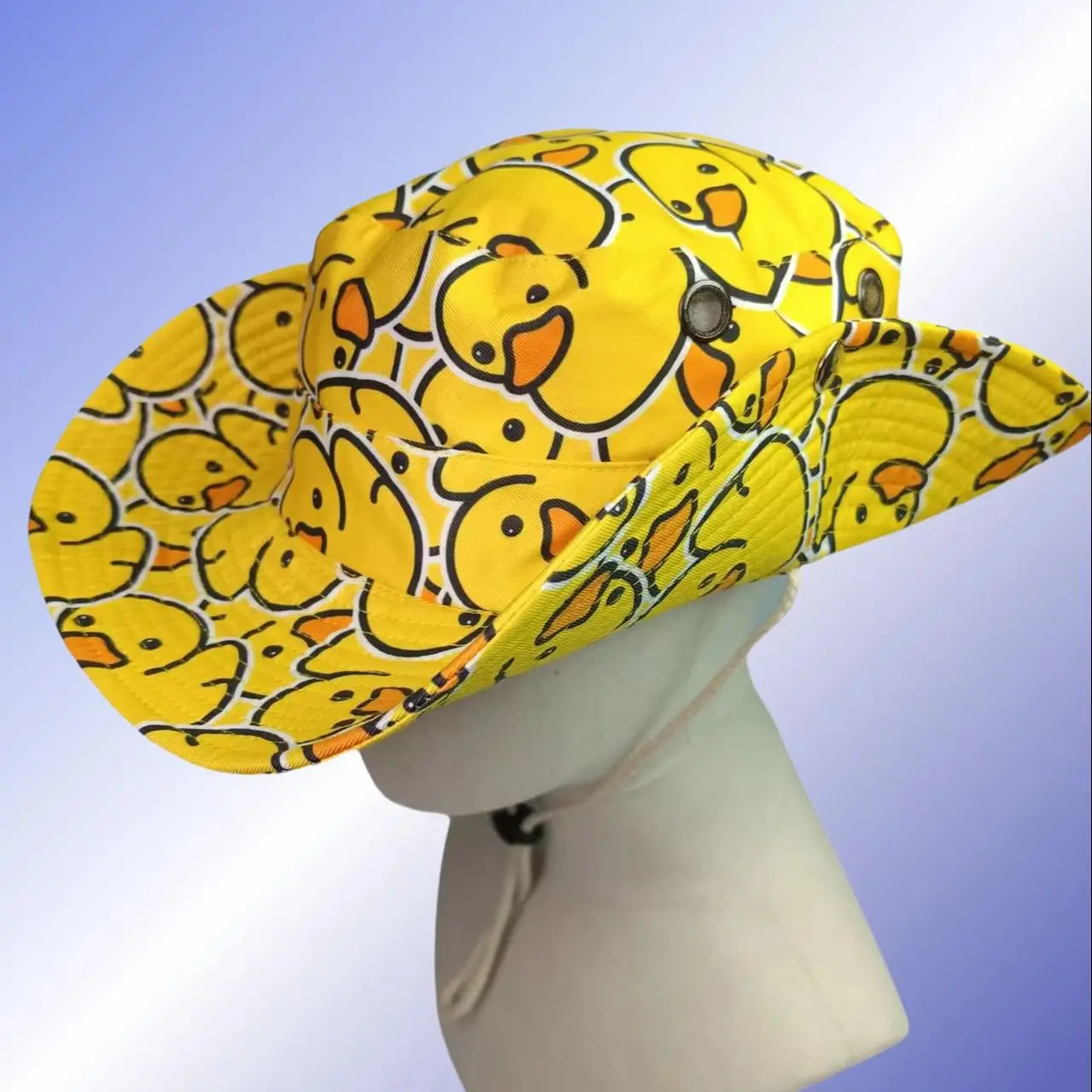Sun Hat Sun Protection Hat Anime Cosplay Hat Anime Hat Cartoon Patterned Yellow Duck Printed Lightweight Unique Sun Protection Design Valentine's Day Gift