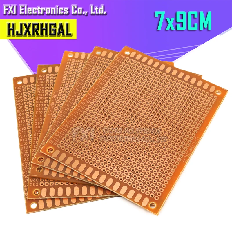DIY 프로토타입 종이 PCB 범용 실험 매트릭스 회로 기판, igmopnrq, 100 개, 7x9cm, 7x9