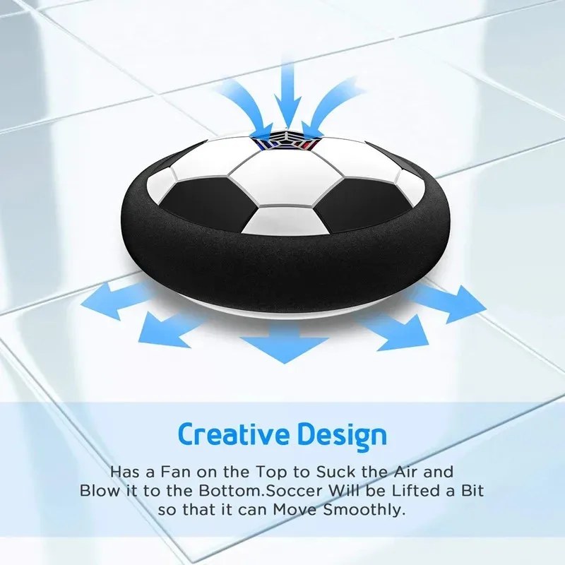 Floating Football Children Toys Electric Floor Games with LED Light Music Party Games Parent-child Interactive Sports Toy Gift 5