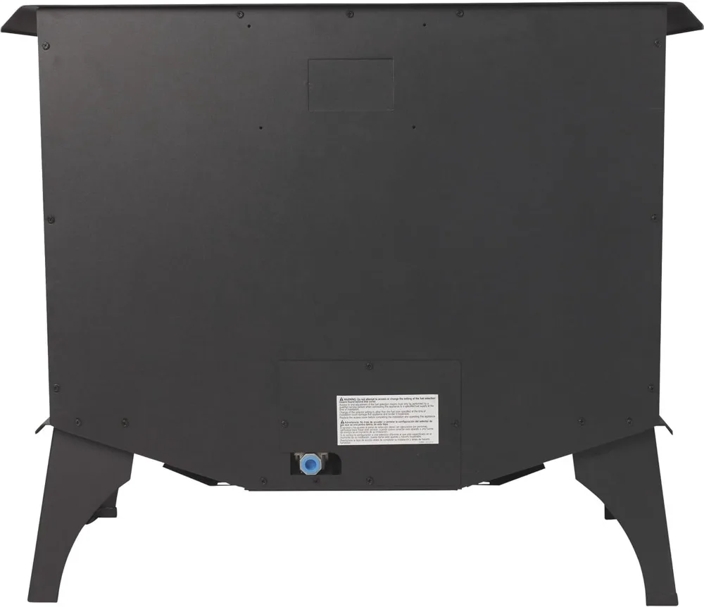 30,000 BTU Vent Free Gas Stove 32 Inch Black Dual Fuel LP NG Heater for 1000 sq ft