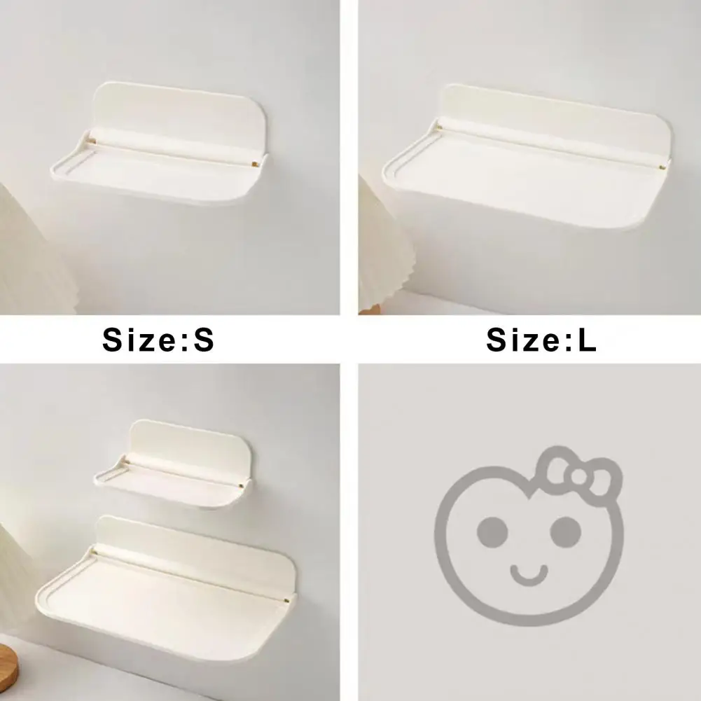 Self Adhesive Shower Shelf Easy, Non-invasive Installation White