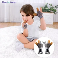 Mambobaby Baby Anti-Bite Gloves With Silicone Finger Cots Stop Hand Biting Prevent Fingers Sucking  Nail Bite Protection Teacher 1