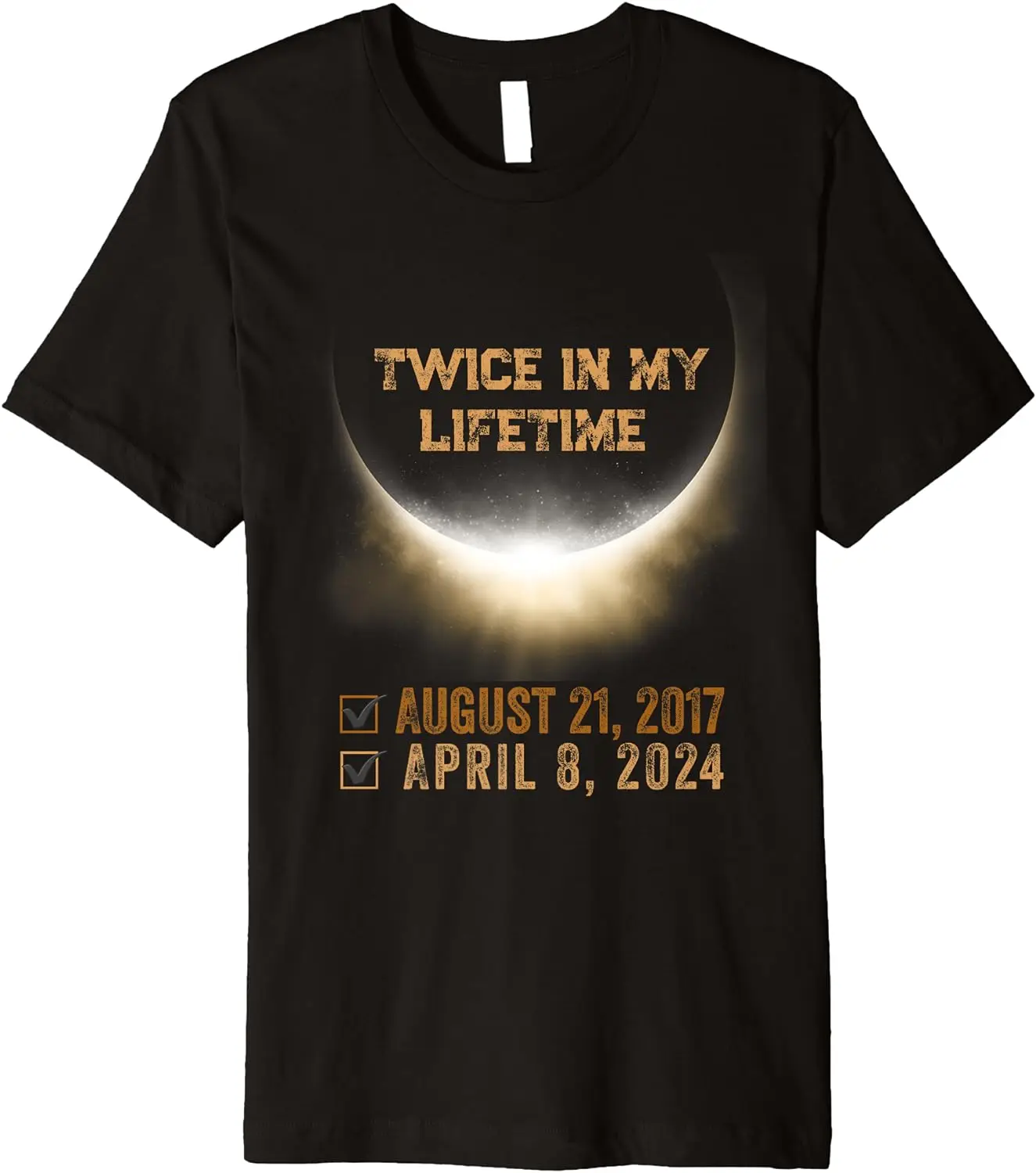 

2024 футболка двойная в моей жизни солнечное затмение Премиум Футболка