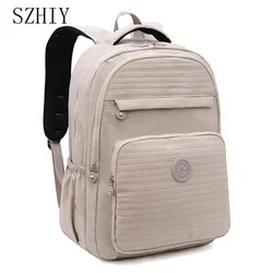 High Quality Waterproof Backpack for Women Fashion Multiple Pockets Soft Back Travel Large Capacity Bag Classic School Backpack