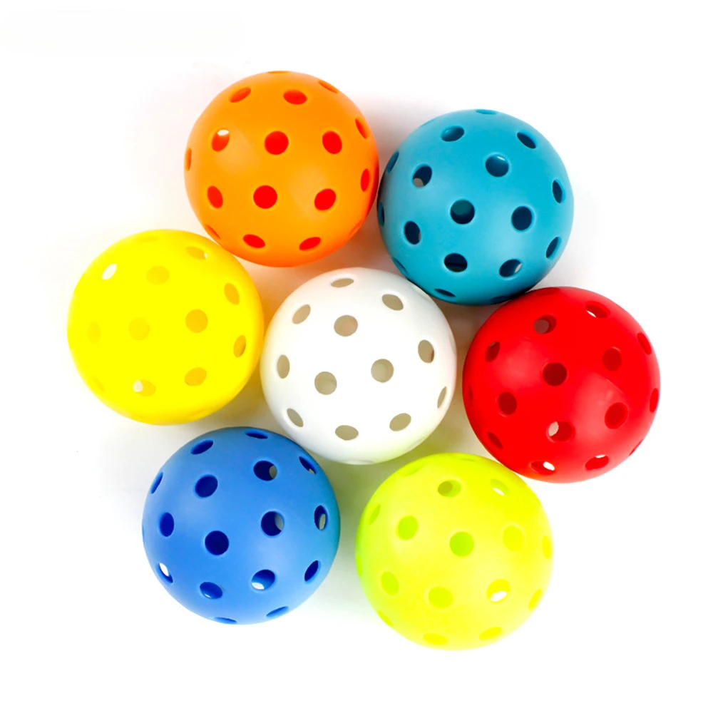 Baseball Practice Ball 72mm 26 hole injection molded pickleball Hole Ball Super soft outdoor practice Baseball 21g baseball balls