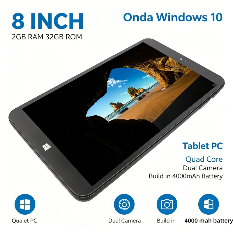 8 INCH Q1 8GB RAM 128GB ROM AR2 Windows 10 Tablet 1280*800 IPS Screen Z8300 Quad Core Intel HD Graphic Dual Cameras