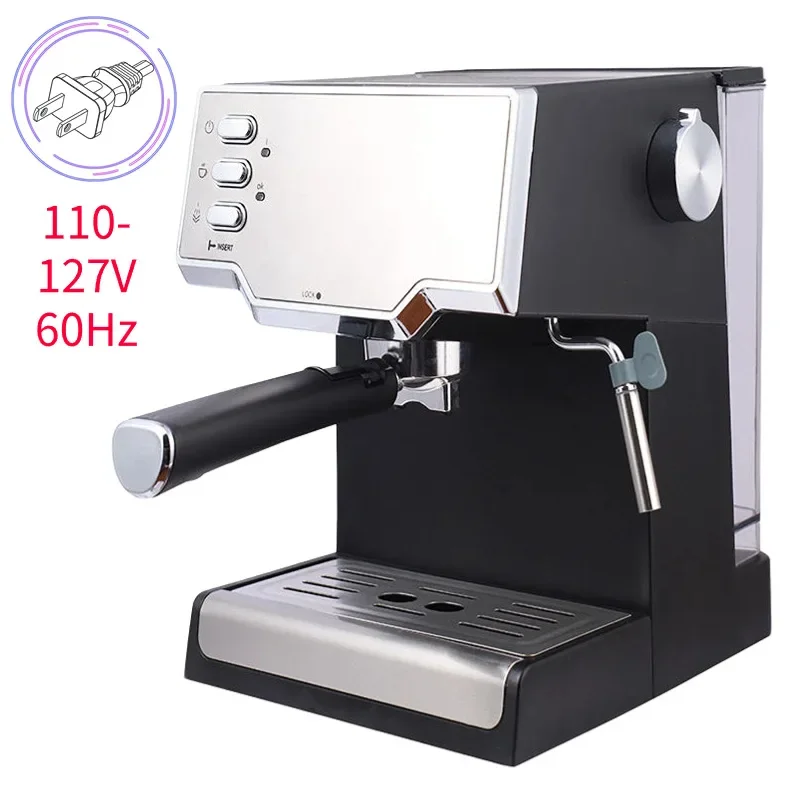 US standard 110V coffee machine High pressure extraction Italian semi-automatic espresso machine Portable home coffee