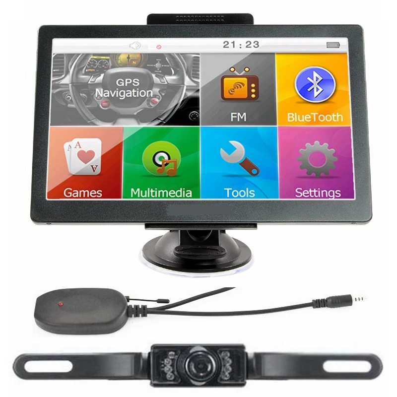 Document Toegeven Verslijten Nieuwe 7 "Auto Gps Navigatie + Draadloze Achteruitrijcamera 256M/8G  Bluetooth Handsfree AV IN|7" car gps navigation|car gps navigationgps  navigation - AliExpress