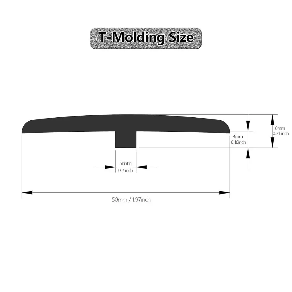 Flexible Carpet To Tile Floor Transition Strip T-Molding Wood Grain Threshold Cover Wear-resistant PVC Edging Trim Strip Doorway