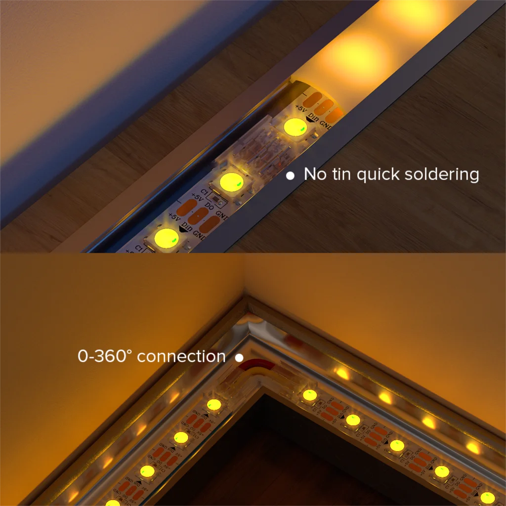  ִ Ŀ Ŀ, FCOB DIM CCT RGB WS2812B WS2811 WS2815 5050 RGBW RGBCCT SMD LED Ʈ, 15cm ̾, 10 