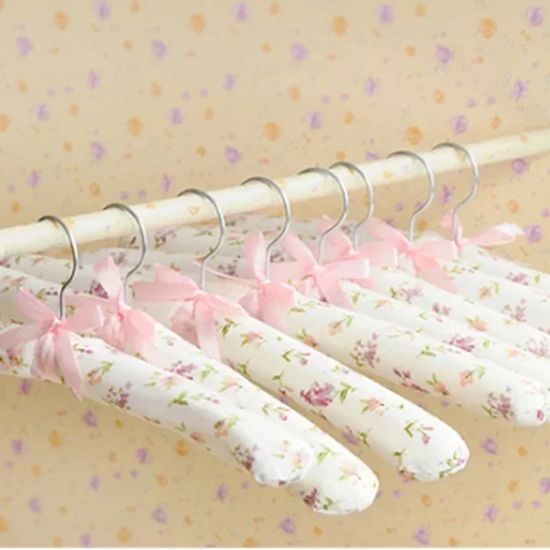 20PCS Sponge Clothes Hangers Non-Slip Space Saving  Dress Hanger Hook Drying Rack Clothes Hangers Random Color