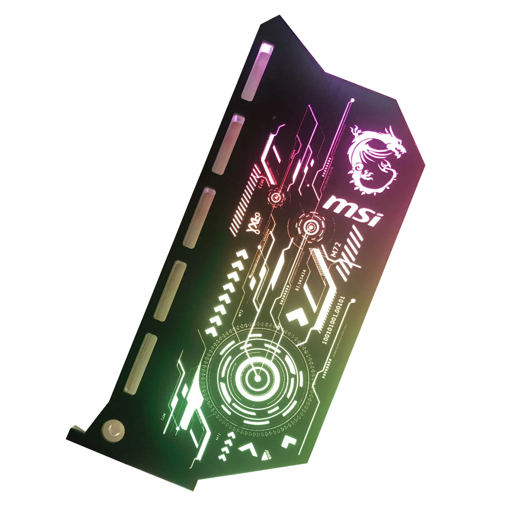 Personalizar Suporte Vga para Gpu Suporte Mod Titular Placa de Vídeo 12v 4pin 5v 3pin Molex Aura Sync Diy
