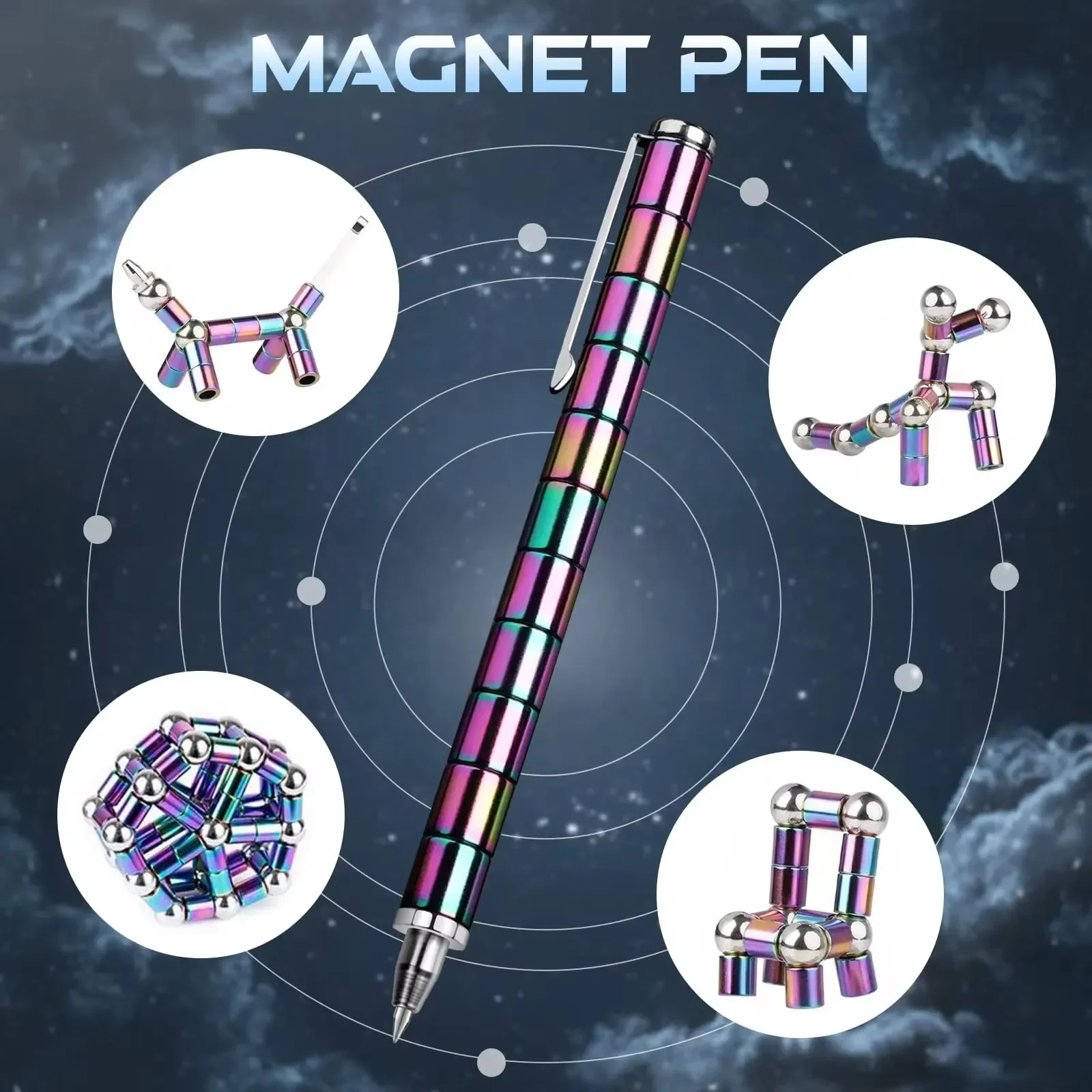 Decompression Magnetic Pen Multifunctional Novel Pen multifunction pen for relieving fidgety pressure a gift for friends