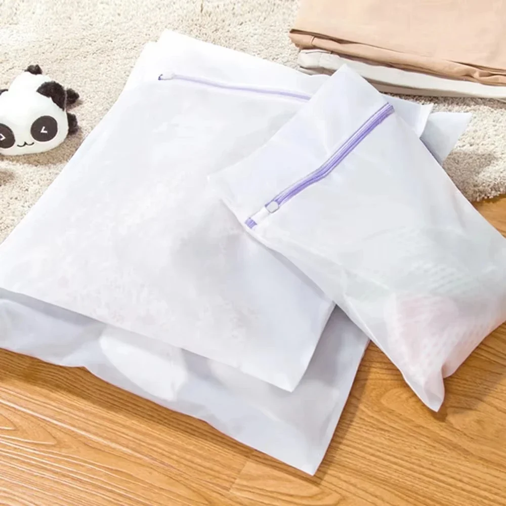 Zipper Purple Fine Mesh Three-Piece Set Of Classified Clothes Washing Machine Special Care Bag 3